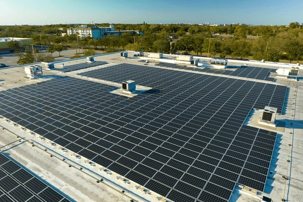 production sustainable energy aerial view 600nw 2452585223